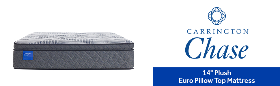 14 inch plush euro pillow top mattress