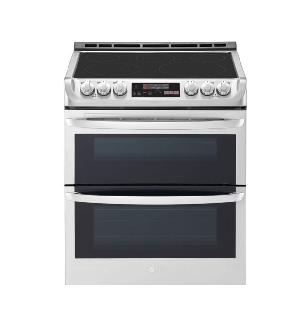 Samsung Bespoke 30 in. 6.3 cu. ft. Smart 5-Element Slide-In Electric Range  with Air Fry Convection Oven in White Glass NE63BB851112 - The Home Depot